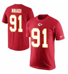 NFL Men's Nike Kansas City Chiefs #91 Derrick Nnadi Red Rush Pride Name & Number T-Shirt