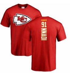 NFL Nike Kansas City Chiefs #91 Derrick Nnadi Red Backer T-Shirt