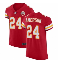 Men's Nike Kansas City Chiefs #24 David Amerson Red Team Color Vapor Untouchable Elite Player NFL Jersey