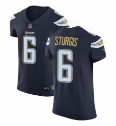 Men's Nike Los Angeles Chargers #6 Caleb Sturgis Navy Blue Team Color Vapor Untouchable Limited Player NFL Jersey