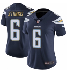 Women's Nike Los Angeles Chargers #6 Caleb Sturgis Navy Blue Team Color Vapor Untouchable Elite Player NFL Jersey