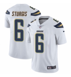 Youth Nike Los Angeles Chargers #6 Caleb Sturgis White Vapor Untouchable Elite Player NFL Jersey