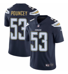Youth Nike Los Angeles Chargers #53 Mike Pouncey Navy Blue Team Color Vapor Untouchable Elite Player NFL Jersey