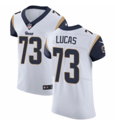Men's Nike Los Angeles Rams #73 Cornelius Lucas White Vapor Untouchable Elite Player NFL Jersey