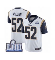 Men's Nike Los Angeles Rams #52 Ramik Wilson White Vapor Untouchable Limited Player Super Bowl LIII Bound NFL Jersey