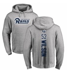 NFL Nike Los Angeles Rams #52 Ramik Wilson Ash Backer Pullover Hoodie