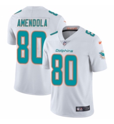 Youth Nike Miami Dolphins #80 Danny Amendola White Vapor Untouchable Elite Player NFL Jersey