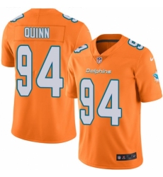 Men's Nike Miami Dolphins #94 Robert Quinn Elite Orange Rush Vapor Untouchable NFL Jersey