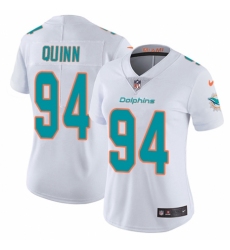 Women's Nike Miami Dolphins #94 Robert Quinn White Vapor Untouchable Elite Player NFL Jersey