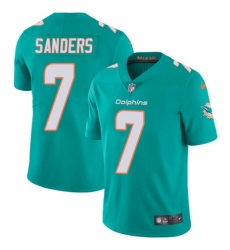 Youth Nike Miami Dolphins #7 Jason Sanders Aqua Green Team Color Vapor Untouchable Limited Player NFL Jersey