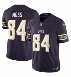 Men's Minnesota Vikings #84 Randy Moss Deep Purple 2026 F.U.S.E. Rivalries Collection Limited Football Stitched Jersey