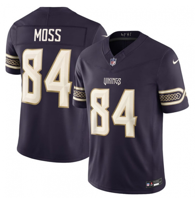 Men's Minnesota Vikings #84 Randy Moss Deep Purple 2026 F.U.S.E. Rivalries Collection Limited Football Stitched Jersey