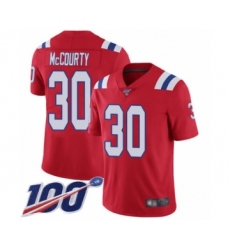 Men's New England Patriots #30 Jason McCourty Red Alternate Vapor Untouchable Limited Player 100th Season Football Jersey