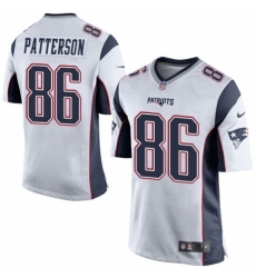 Men's Nike New England Patriots #86 Cordarrelle Patterson Game White NFL Jersey