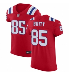 Men's Nike New England Patriots #85 Kenny Britt Red Alternate Vapor Untouchable Elite Player NFL Jersey