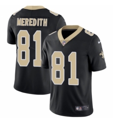 Men's Nike New Orleans Saints #81 Cameron Meredith Black Team Color Vapor Untouchable Limited Player NFL Jersey