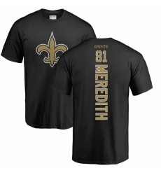NFL Nike New Orleans Saints #81 Cameron Meredith Black Backer T-Shirt