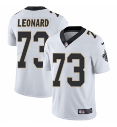 Youth Nike New Orleans Saints #73 Rick Leonard White Vapor Untouchable Limited Player NFL Jersey