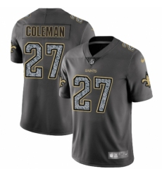 Men's Nike New Orleans Saints #27 Kurt Coleman Gray Static Vapor Untouchable Limited NFL Jersey