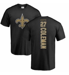 NFL Nike New Orleans Saints #27 Kurt Coleman Black Backer T-Shirt