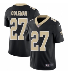 Youth Nike New Orleans Saints #27 Kurt Coleman Black Team Color Vapor Untouchable Limited Player NFL Jersey