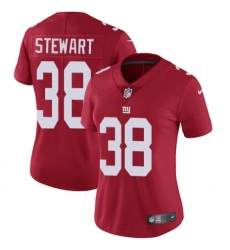 Women's Nike New York Giants #38 Jonathan Stewart Red Alternate Vapor Untouchable Limited Player NFL Jersey