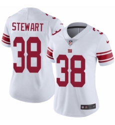 Women's Nike New York Giants #38 Jonathan Stewart White Vapor Untouchable Limited Player NFL Jersey