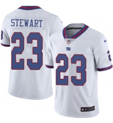 Youth Nike New York Giants #23 Jonathan Stewart Limited White Rush Vapor Untouchable NFL Jersey