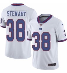 Youth Nike New York Giants #38 Jonathan Stewart Limited White Rush Vapor Untouchable NFL Jersey