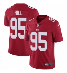 Youth Nike New York Giants #95 B.J. Hill Red Alternate Vapor Untouchable Limited Player NFL Jersey