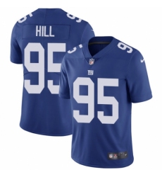 Youth Nike New York Giants #95 B.J. Hill Royal Blue Team Color Vapor Untouchable Limited Player NFL Jersey