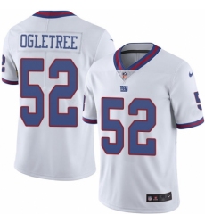 Men's Nike New York Giants #52 Alec Ogletree Elite White Rush Vapor Untouchable NFL Jersey