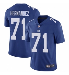 Youth Nike New York Giants #71 Will Hernandez Royal Blue Team Color Vapor Untouchable Elite Player NFL Jersey