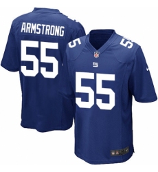 Men's Nike New York Giants #55 Ray-Ray Armstrong Game Royal Blue Team Color NFL Jersey
