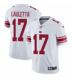 Youth Nike New York Giants #17 Kyle Lauletta White Vapor Untouchable Elite Player NFL Jersey