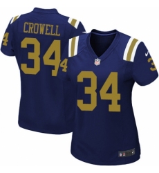 Women's Nike New York Jets #34 Isaiah Crowell Game Navy Blue Alternate NFL Jersey