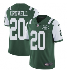 Youth Nike New York Jets #20 Isaiah Crowell Limited Olive 2017 Salute to Service NFL Jersey