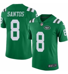 Men's Nike New York Jets #8 Cairo Santos Elite Green Rush Vapor Untouchable NFL Jersey