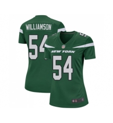 Women's New York Jets #54 Avery Williamson Game Green Team Color Football Jersey