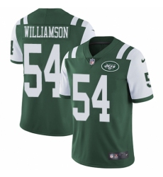 Youth Nike New York Jets #54 Avery Williamson Green Team Color Vapor Untouchable Elite Player NFL Jersey