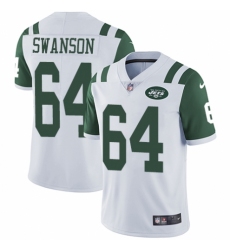Youth Nike New York Jets #64 Travis Swanson White Vapor Untouchable Elite Player NFL Jersey