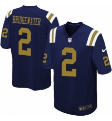 Men's Nike New York Jets #2 Teddy Bridgewater Limited Navy Blue Alternate NFL Jersey