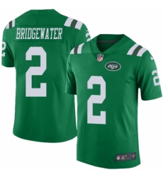 Youth Nike New York Jets #2 Teddy Bridgewater Limited Green Rush Vapor Untouchable NFL Jersey