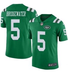 Youth Nike New York Jets #5 Teddy Bridgewater Limited Green Rush Vapor Untouchable NFL Jersey