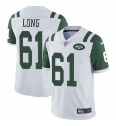 Youth Nike New York Jets #61 Spencer Long White Vapor Untouchable Elite Player NFL Jersey