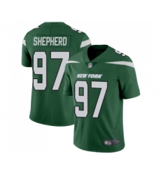 Men's New York Jets #97 Nathan Shepherd Green Team Color Vapor Untouchable Limited Player Football Jersey