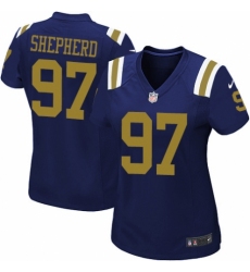 Women's Nike New York Jets #97 Nathan Shepherd Game Navy Blue Alternate NFL Jersey
