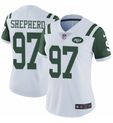 Women's Nike New York Jets #97 Nathan Shepherd White Vapor Untouchable Elite Player NFL Jersey