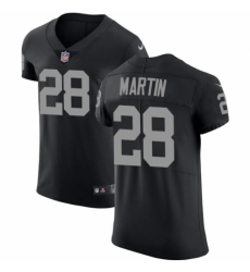 Men's Nike Oakland Raiders #28 Doug Martin Black Team Color Vapor Untouchable Elite Player NFL Jersey