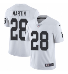 Youth Nike Oakland Raiders #28 Doug Martin White Vapor Untouchable Elite Player NFL Jersey